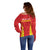 Personalised China Badminton Off Shoulder Sweater 2024 Sporty Red Version - Wonder Print Shop