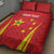 Personalised China Badminton Quilt Bed Set 2024 Sporty Red Version - Wonder Print Shop