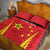 Personalised China Badminton Quilt Bed Set 2024 Sporty Red Version - Wonder Print Shop