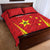 Personalised China Badminton Quilt Bed Set 2024 Sporty Red Version - Wonder Print Shop