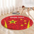 Personalised China Badminton Round Carpet 2024 Sporty Red Version