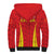 Personalised China Badminton Sherpa Hoodie 2024 Sporty Red Version - Wonder Print Shop