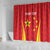 Personalised China Badminton Shower Curtain 2024 Sporty Red Version