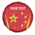 Personalised China Badminton Spare Tire Cover 2024 Sporty Red Version - Wonder Print Shop