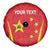 Personalised China Badminton Spare Tire Cover 2024 Sporty Red Version - Wonder Print Shop