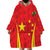 Personalised China Badminton Wearable Blanket Hoodie 2024 Sporty Red Version - Wonder Print Shop