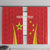 Personalised China Badminton Window Curtain 2024 Sporty Red Version - Wonder Print Shop