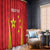 Personalised China Badminton Window Curtain 2024 Sporty Red Version - Wonder Print Shop