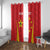 Personalised China Badminton Window Curtain 2024 Sporty Red Version - Wonder Print Shop