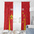 Personalised China Badminton Window Curtain 2024 Sporty Red Version - Wonder Print Shop