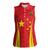 Personalised China Badminton Women Sleeveless Polo Shirt 2024 Sporty Red Version - Wonder Print Shop