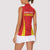 Personalised China Badminton Women Sleeveless Polo Shirt 2024 Sporty Red Version - Wonder Print Shop