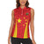 Personalised China Badminton Women Sleeveless Polo Shirt 2024 Sporty Red Version - Wonder Print Shop