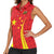 Personalised China Badminton Women Sleeveless Polo Shirt 2024 Sporty Red Version - Wonder Print Shop