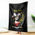 Personalised China Badminton Blanket 2024 Chinese Cute Panda Black Version