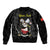 Personalised China Badminton Bomber Jacket 2024 Chinese Cute Panda Black Version - Wonder Print Shop