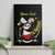 Personalised China Badminton Canvas Wall Art 2024 Chinese Cute Panda Black Version - Wonder Print Shop