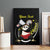 Personalised China Badminton Canvas Wall Art 2024 Chinese Cute Panda Black Version - Wonder Print Shop