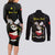 Personalised China Badminton Couples Matching Long Sleeve Bodycon Dress and Long Sleeve Button Shirt 2024 Chinese Cute Panda Black Version - Wonder Print Shop