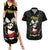 Personalised China Badminton Couples Matching Summer Maxi Dress and Hawaiian Shirt 2024 Chinese Cute Panda Black Version - Wonder Print Shop