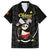 Personalised China Badminton Family Matching Puletasi and Hawaiian Shirt 2024 Chinese Cute Panda Black Version - Wonder Print Shop