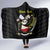 Personalised China Badminton Hooded Blanket 2024 Chinese Cute Panda Black Version