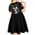 Personalised China Badminton Kid Short Sleeve Dress 2024 Chinese Cute Panda Black Version - Wonder Print Shop