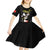 Personalised China Badminton Kid Short Sleeve Dress 2024 Chinese Cute Panda Black Version - Wonder Print Shop