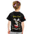 Personalised China Badminton Kid T Shirt 2024 Chinese Cute Panda Black Version - Wonder Print Shop