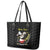 Personalised China Badminton Leather Tote Bag 2024 Chinese Cute Panda Black Version