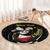 Personalised China Badminton Round Carpet 2024 Chinese Cute Panda Black Version