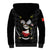 Personalised China Badminton Sherpa Hoodie 2024 Chinese Cute Panda Black Version - Wonder Print Shop