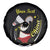 Personalised China Badminton Spare Tire Cover 2024 Chinese Cute Panda Black Version - Wonder Print Shop