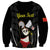 Personalised China Badminton Sweatshirt 2024 Chinese Cute Panda Black Version - Wonder Print Shop