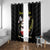 Personalised China Badminton Window Curtain 2024 Chinese Cute Panda Black Version - Wonder Print Shop