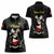 Personalised China Badminton Women Polo Shirt 2024 Chinese Cute Panda Black Version - Wonder Print Shop