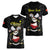 Personalised China Badminton Women V-Neck T-Shirt 2024 Chinese Cute Panda Black Version - Wonder Print Shop