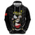 Personalised China Badminton Zip Hoodie 2024 Chinese Cute Panda Black Version - Wonder Print Shop