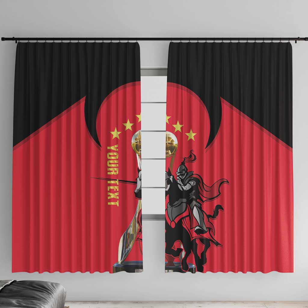 Trinidad and Tobago Cricket Personalized Window Curtain Trinbago Knight Riders 5th Champions Proud - Wonder Print Shop