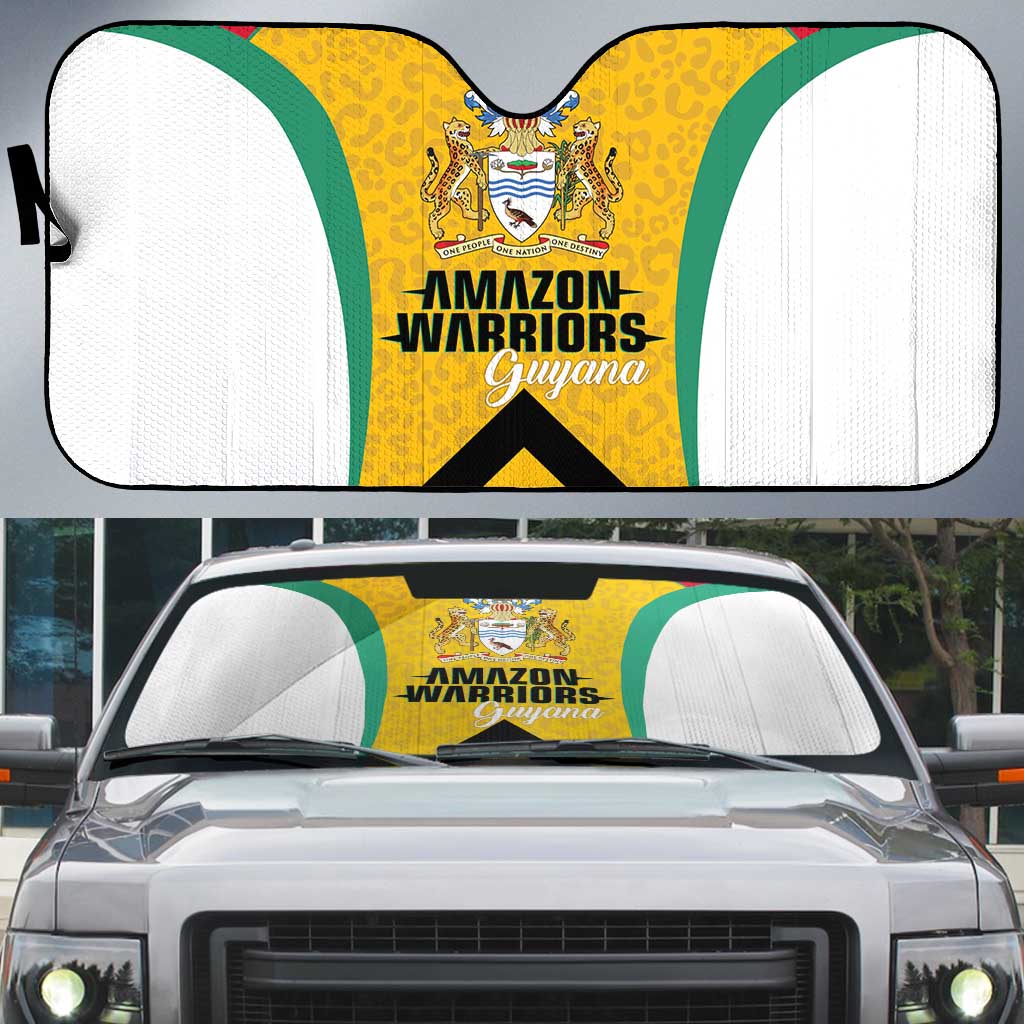 Guyana Cricket Auto Sun Shade Amazon Warriors Est 2013 Version - Wonder Print Shop
