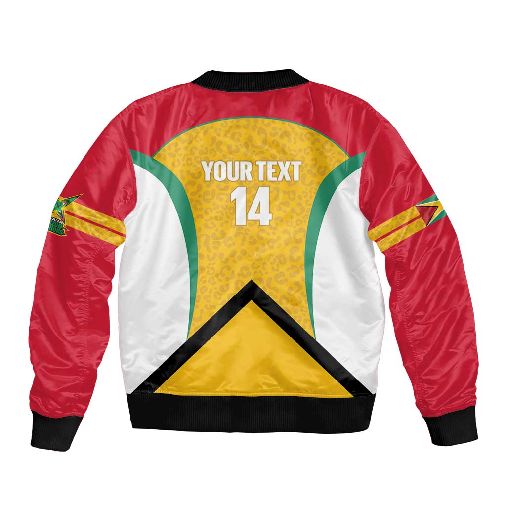 Guyana Cricket Custom Bomber Jacket Amazon Warriors Est 2013 Version - Wonder Print Shop