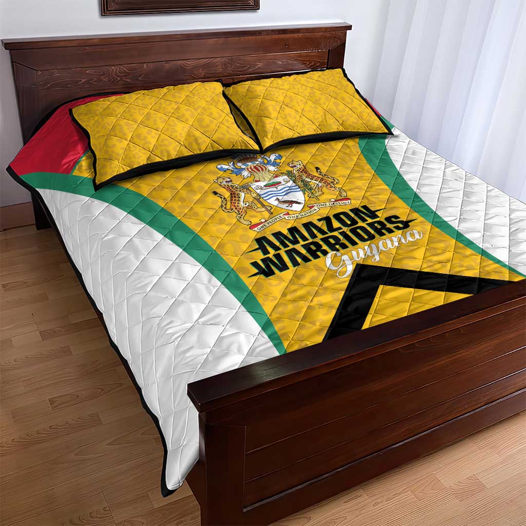 Guyana Cricket Quilt Bed Set Amazon Warriors Est 2013 Version - Wonder Print Shop