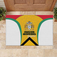 Guyana Cricket Rubber Doormat Amazon Warriors Est 2013 Version - Wonder Print Shop