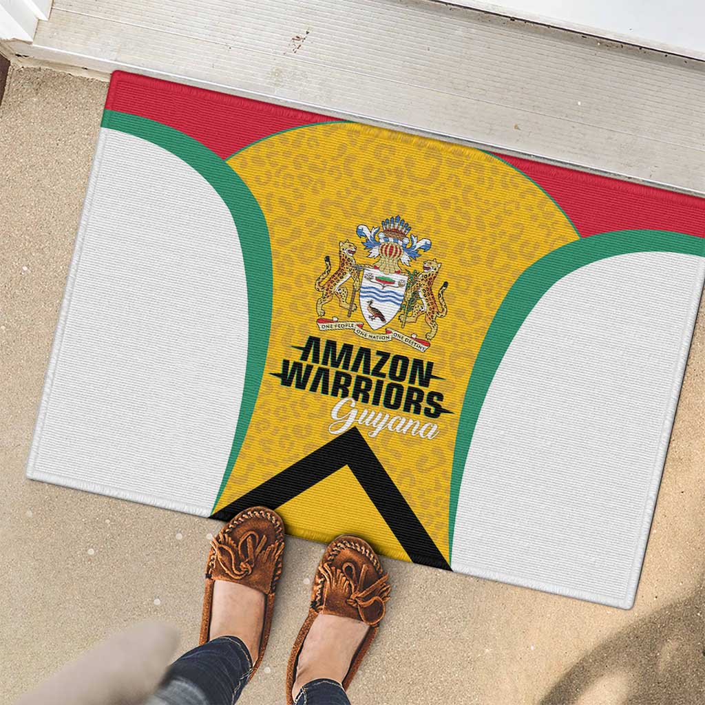 Guyana Cricket Rubber Doormat Amazon Warriors Est 2013 Version - Wonder Print Shop