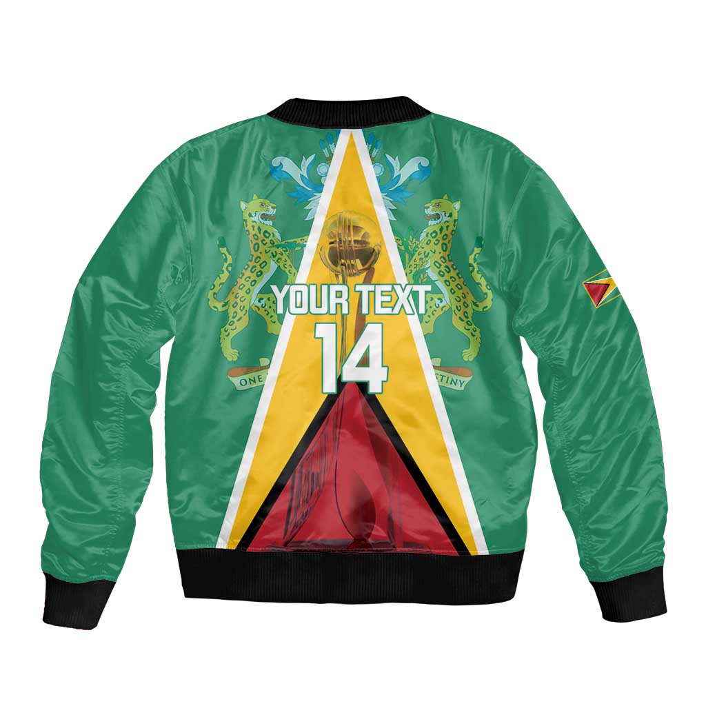 Custom Guyana Cricket Amazon Warriors Bomber Jacket Flag Style - Wonder Print Shop