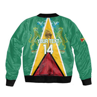 Custom Guyana Cricket Amazon Warriors Bomber Jacket Flag Style - Wonder Print Shop