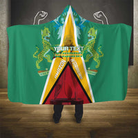 Custom Guyana Cricket Amazon Warriors Hooded Blanket Flag Style - Wonder Print Shop