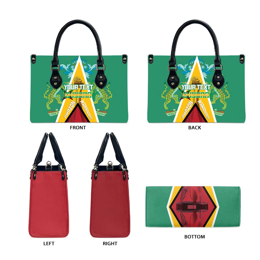 Custom Guyana Cricket Amazon Warriors Leather Bag Flag Style - Wonder Print Shop