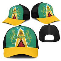 Guyana Cricket Amazon Warriors Mesh Trucker Cap Flag Style - Wonder Print Shop