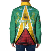 Custom Guyana Cricket Amazon Warriors Padded Jacket Flag Style - Wonder Print Shop